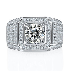 <span class=keywords><strong>Bague</strong></span> en <span class=keywords><strong>argent</strong></span> 925 <span class=keywords><strong>homme</strong></span> 1CT 2CT 3CT moissanite hommes <span class=keywords><strong>bague</strong></span> def vvs top qualité original <span class=keywords><strong>argent</strong></span> 925 pierre anneaux pour hommes - Product Image 6