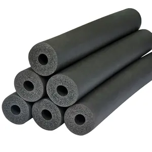 HVAC system sound deadening thermal insulation closed cell NBR flexible Rubber Foam sheet Tube / Pipe Insulation