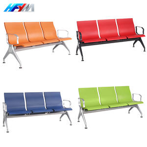 Ghế chờ sân bay phổ biến 3 chỗ ngồi, ghế chờ bằng PU 3 chỗ ngồi, ghế chờ sân bay bằng mút PU, ghế chờ sân bay bằng Polyurethane cho khu vực chờ - Product Image 1