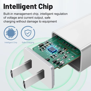 Adaptador de Corriente Tipo C de 20W para iPhone 17 16 15 14, Cable Cargador, Enchufe EU US UK, Cargador USB C para iPhone - Product Image 5