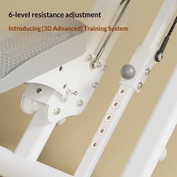 Escaladeur de fitness multifonction à commande magnétique pour usage domestique, résistance réglable sur six vitesses, stepper amincissant brûle-graisses