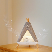 Chambre atmosphère chevet créatif Usb charge maison Led décoration dormir Table décorative mignon petite lampe de chevet en bois