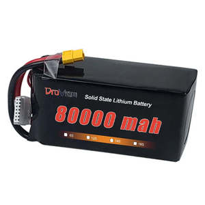 Fábrica de alta calidad 12S 14S 18S 24S HV Batería de estado sólido 80000mAh 47,4 V 71,1 V Lipo Drone Paquete de batería para UAV RC Aircraft - Product Image 3