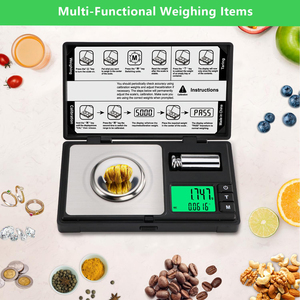 Xách tay 200g/0.01 kỹ thuật số Pocket trang sức quy mô đa chức năng LCD hiển thị trọng lượng Y Học Vàng tải lại bột tối đa 1kg - Product Image 3