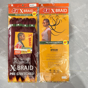 Estensioni <span class=keywords><strong>per</strong></span> trecce pre-stirate da 38 pollici, 4x, all'ingrosso dalla fabbrica, trecce sintetiche morbide di alta qualità <span class=keywords><strong>per</strong></span> donne - Product Image 5