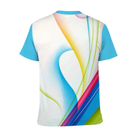 MARKAKRALI Ignite Your Running Passion T-shirt à sublimation dynamique abstrait axé sur le sport Imprimés énergiques sur tissu tricoté