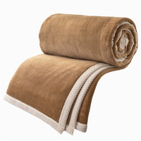 Échantillon Gratuit OEM Haute Qualité 100% Modacrylique Couverture de Voyage en Velours Doux Couverture Matelassée pour Chien en Corail