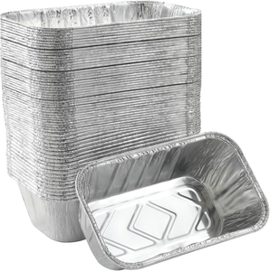 Teglia da Forno Monouso in Alluminio da 1000ml con Bordo Arrotolato per Pan di Carne, Pane alla Banana e Torte Fatte in Casa - Product Image 1