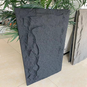 Panneaux muraux 3D en pierre Pu Maituo, 48x24 <span class=keywords><strong>pouces</strong></span>, jaune, lot de 4, couverture de <span class=keywords><strong>32</strong></span> pieds carrés, style rustique, usage domestique - Product Image 1