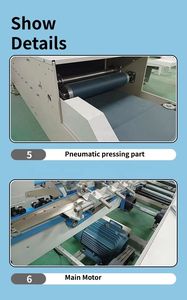 CQT- 800 Cardboard/corrugated Straight Line <b>Box</b> Mini <b>Folder</b> Gluer Machine Automatic <b>Folder</b> Gluer Machine Gluing Machines - Product Image 5