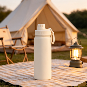 <span class=keywords><strong>Borraccia</strong></span> Termica in Acciaio Inox con Doppio Coperchio, Regalo di Natale per Ragazze, Bottiglia per Palestra, Thermos per Bevande Calde e Fredde, Logo Personalizzabile - Product Image 3
