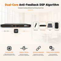 Suppresseur de rétroaction audio professionnel 4 canaux XTR4.2 DSP anti-hurlement anti-sifflement éliminateur de rétroaction de microphone