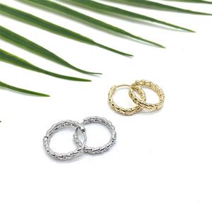 Pendientes de Aro Geométricos de Aleación de Zinc Dorado, Círculo Pequeño, Joyería Minimalista de Moda - Product Image 2