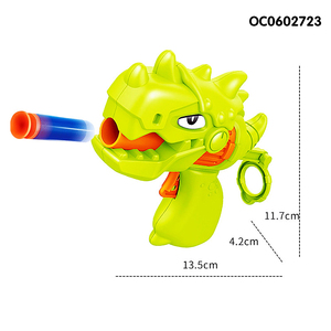 2 Stuks Dinosaurus Haai Vorm Custom Kids Plastic Pistool Speelgoed Zachte Kogel China - Product Image 2