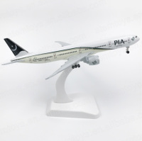 Modèle d'avion Boeing B777 en métal de 20cm Pakistan International Airlines Trains d'atterrissage personnalisables Modèle d'avion jouet OEM
