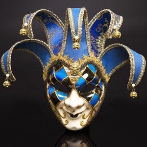 Maschera Divertente per Costume, Maschera Veneziana per Carnevale e Mardi Gras, Maschera con Piume per Feste, Decorazione Natalizia - Product Image 1