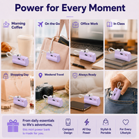 Mini Power Bank 5000 mAh à branchement direct, chargeur portable pour usage quotidien, cadeau promotionnel, cadeau d'affaires