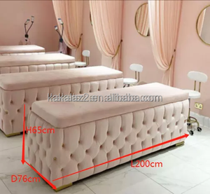 Fournitures de salon de beauté lit de <span class=keywords><strong>spa</strong></span> table de massage table de massage rose - Product Image 4