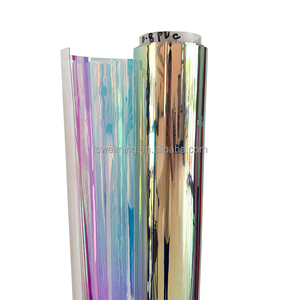 PVC ใส Dichroic <span class=keywords><strong>Iridescent</strong></span> ม้วนฟิล์มสำหรับกระเป๋าเครื่องสำอาง - Product Image 3