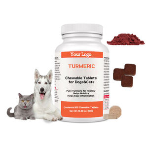 Suplementos para el cuidado de la salud de mascotas curcumina cúrcuma al por mayor, tabletas de cúrcuma pura para perros y gatos, comida para mascotas - Product Image 1