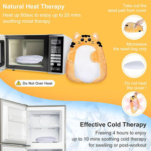 Vente chaude mignon <span class=keywords><strong>chat</strong></span> amovible <span class=keywords><strong>micro</strong></span>-ondable peluche <span class=keywords><strong>micro</strong></span>-ondes coussins chauffants pour crampes et période soulagement de la douleur - Product Image 5