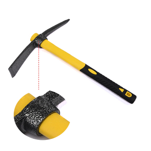 Mini <span class=keywords><strong>houe</strong></span> de jardin à <span class=keywords><strong>deux</strong></span> têtes en acier au carbone de haute qualité, poignée en fibre de verre, creuser le sol à 3 broches - Product Image 5