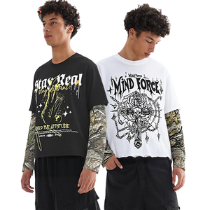 เสื้อยืดคอตตอนผู้ชายแบบสั่งทำได้ แขนสั้น คอกลม สีพื้น เรียบหรู ระบายอากาศได้ดี ปักลาย พร้อมลายพิมพ์ด้านหน้า - Product Image 1