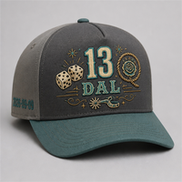 Casquette de baseball personnalisée avec broderie Old English, 5 panneaux, visière incurvée, style Dad Hat, streetwear urbain West Coast, vente en gros, faible MOQ