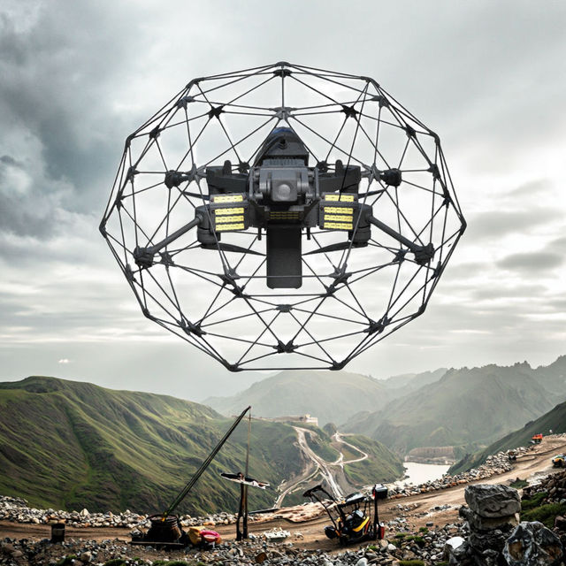 Professional Industrial Inspection Drone | Easyfly Brand Motor 1300W Power | Fully Autonomous Operation Precision Positioning