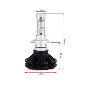 H7 <b>LED</b> <b>Headlight</b> Retrofit Bulb 1 Second Quick Startup DC 8V 48V Stable Circuit Silent Operation High Low Beam Lamp Kit - Product Image 4