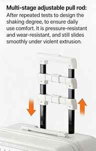 Ensemble de 4 valises rigides - Valises à roulettes légères en PP |   Sacs de voyage en gros pour les affaires et les loisirs aux États-Unis - Product Image 3