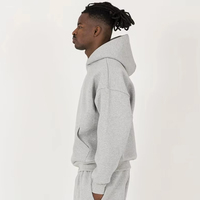 Sweat-shirt à capuche ample et épais, personnalisé avec logo brodé, unisexe, couleur unie, streetwear pour hommes