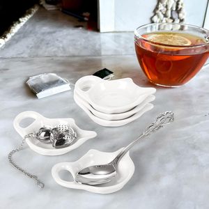 Porte-sachets <span class=keywords><strong>de</strong></span> thé en céramique écologique et sous-verre pour sachets <span class=keywords><strong>de</strong></span> thé usagés - Product Image 3