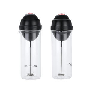 Batteur à œufs électrique portatif professionnel batteur à boissons mélangeur facile à utiliser <span class=keywords><strong>mousseur</strong></span> à lait avec bouteille en <span class=keywords><strong>verre</strong></span> - Product Image 1