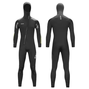 3mm Thickened Neoprene गर्म पुरुषों रखने गर्म गोता त्वचा स्नॉर्कलिंग बिकनी एक टुकड़ा Hooded सामने ज़िपित सर्फिंग डाइविंग wetsuit