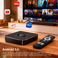 2026 Best Seller OM MAX 5G Smart TV Box Reproductor Multimedia en Streaming Amlogic S905L2 Quad-Core Android 9 BT 4.0 5G Wifi Set Top Box ODM