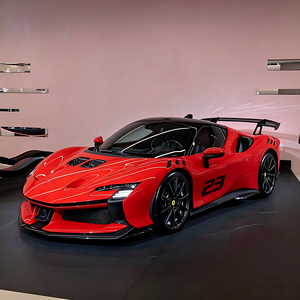 Kit carrosserie large en fibre de carbone pour <span class=keywords><strong>Ferrari</strong></span> <span class=keywords><strong>SF90</strong></span> – Kit complet de mise à niveau avec jupes latérales et diffuseur arrière – Offre spéciale - Product Image 4