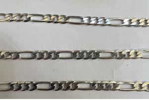 חצי גמר 925 תכשיטי כסף 3 מ "מ אמיתי מוצק 925 שרשרת פיארו כסף סטרלינג שרשרת 925 שרשרת פיארו כסף לגברים נשים - Product Image 2