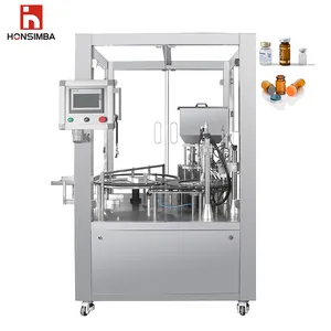 automatic small granule packing machine vial dry powder solution filling capping machine for manufacturing plant