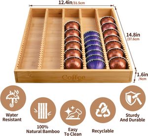 Organizador de Cápsulas de Café Compatible con <span class=keywords><strong>Nespresso</strong></span> Vertuo/Vertuoline, Soporte para Cápsulas K-Cup - Product Image 3