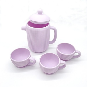 <span class=keywords><strong>Jouets</strong></span> <span class=keywords><strong>de</strong></span> <span class=keywords><strong>cuisine</strong></span> pour bébés non toxiques, ensemble <span class=keywords><strong>de</strong></span> jeu <span class=keywords><strong>de</strong></span> thé en silicone, tasses à café en silicone, <span class=keywords><strong>jouets</strong></span> pour enfants - Product Image 6