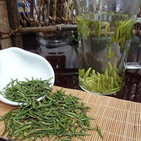 Thé vert en vrac Nouvelle Récolte du Yunnan 2026, Récolte Précoce du Printemps, Forme Feuille de Bambou « Langue d'oiseau », Parfum Poire, Vente en Gros pour Cafés et Épiceries