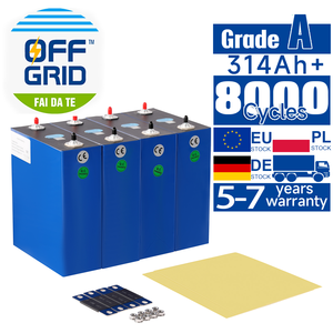 Batería EVEMB31 3.2v 314ah, Probada por OFFGRIDFAIDATE, Disponible en Stock en la UE, DE y PL, Envío DDP a Domicilio, Incluye Barras Colectoras, Tuercas y Epoxi - Product Image 1