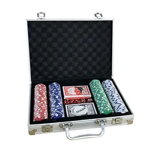 Dollar Design Custom Blank Chips Nummerierter Chip 10 Gramm Ton 2G Poker Chip Set Mit Aluminium gehäuse 500