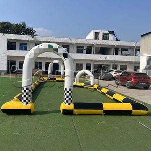 Jeu de sport d'équipe Go Kart Race Track Karting Piste de course gonflable <span class=keywords><strong>Circuit</strong></span> de voitures de course - Product Image 6