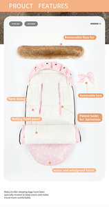 Copri Passeggino Universale Impermeabile e Caldo, 100% Poliestere Ecologico, Sacco a Pelo Invernale per Passeggino - Product Image 5