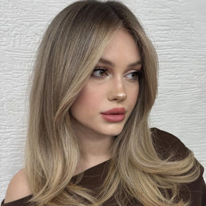Perruque juive de qualité supérieure avec mèches blondes et dessus en dentelle, 100 % cheveux vierges européens, perruque juive casher pour la perte de cheveux - Product Image 5