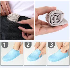 Couvre-Chaussures Imperméables en Silicone Pliables Réutilisables Antidérapants en Caoutchouc Épais pour la Pluie – Vente en Gros - Product Image 5