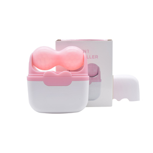 <span class=keywords><strong>Iceroller</strong></span> facial rafraîchissant la peau à usage domestique masseur facial en silicone rose soins de beauté masseur de peau meilleur rouleau de glace 2 en 1 pour le visage - Product Image 2