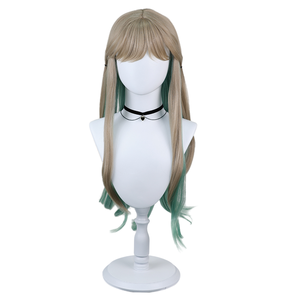 Yashiro Nene personaje Anime Cosplay peluca plata gris a verde degradado ligeramente rizado Pelo Largo inodoro atado <span class=keywords><strong>Hanako</strong></span> <span class=keywords><strong>Kun</strong></span> - Product Image 1